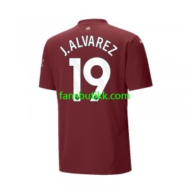 Fotballdrakt Manchester City Julian Alvarez 19 Tredjetrøye 2024-2025 Kortermet